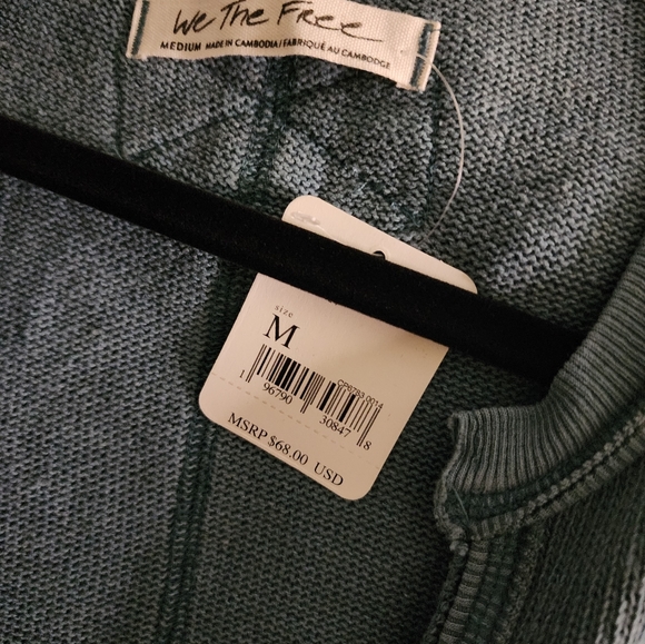 Free People Blue Wrap Top - Picture 9 of 10